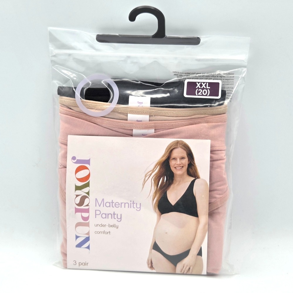 New JOYSPUN Maternity Under Belly Panty Underwear 3-Pair‎ Size XXL 20